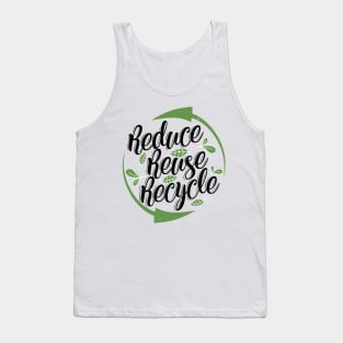 'Reduce Reuse Recycle' Environment Awareness Shirt Tank Top